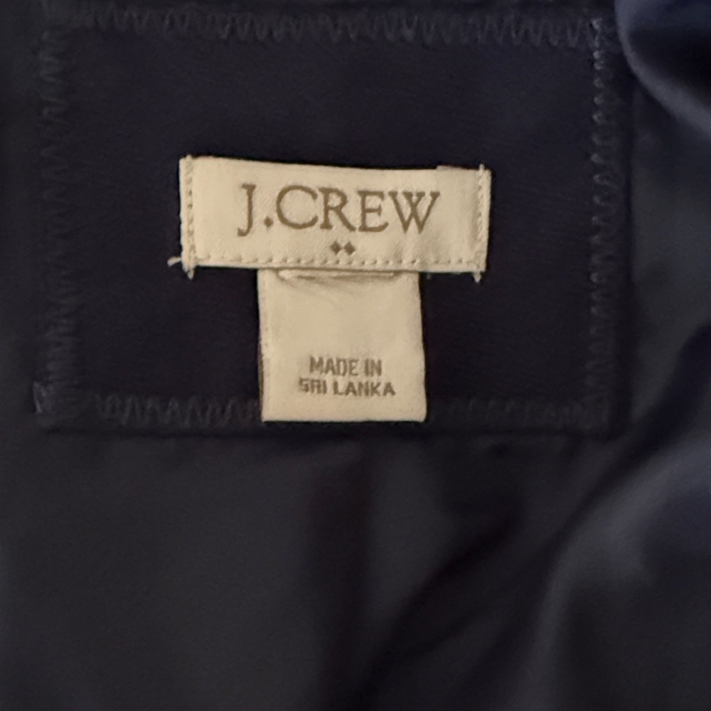 NWOT J.Crew Women’s Navy Blue 100% Linen Regent Blazer Size 12/14 - Picture 6 of 8